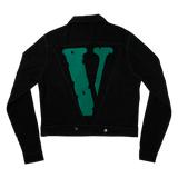 FRIENDS DENIM JACKET (GREEN)