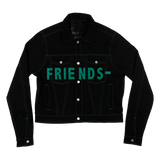 FRIENDS DENIM JACKET (GREEN)