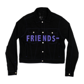 FRIENDS DENIM JACKET (PURPLE)