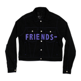 FRIENDS DENIM JACKET (PURPLE)