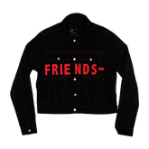 FRIENDS DENIM JACKET (RED)